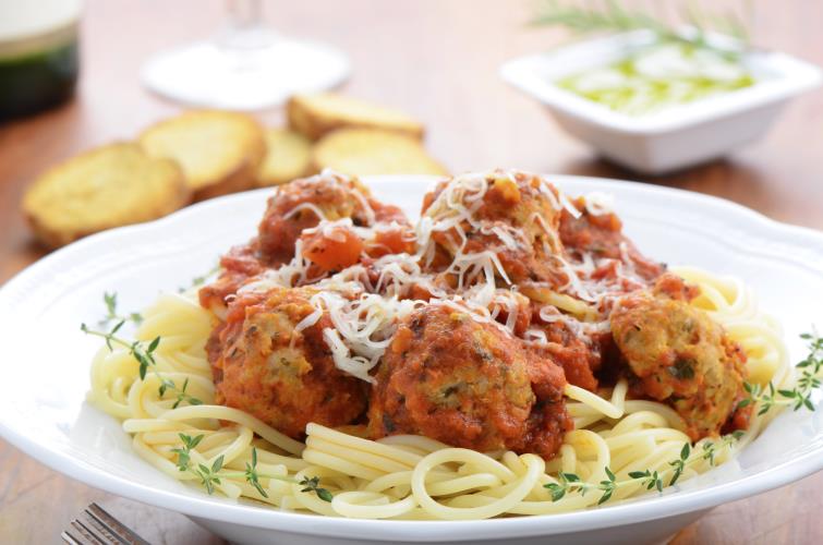 Spaghetti and Turkey Meatballs