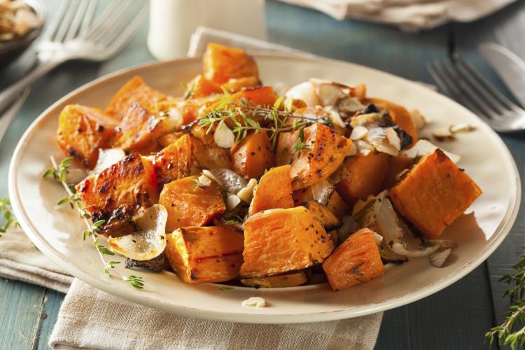 Baked Sweet Potatoes with Ginger and Honey