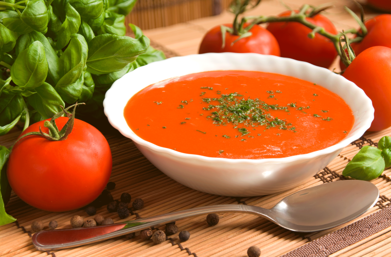 Hearty Hot or Cold Roasted Tomato Soup